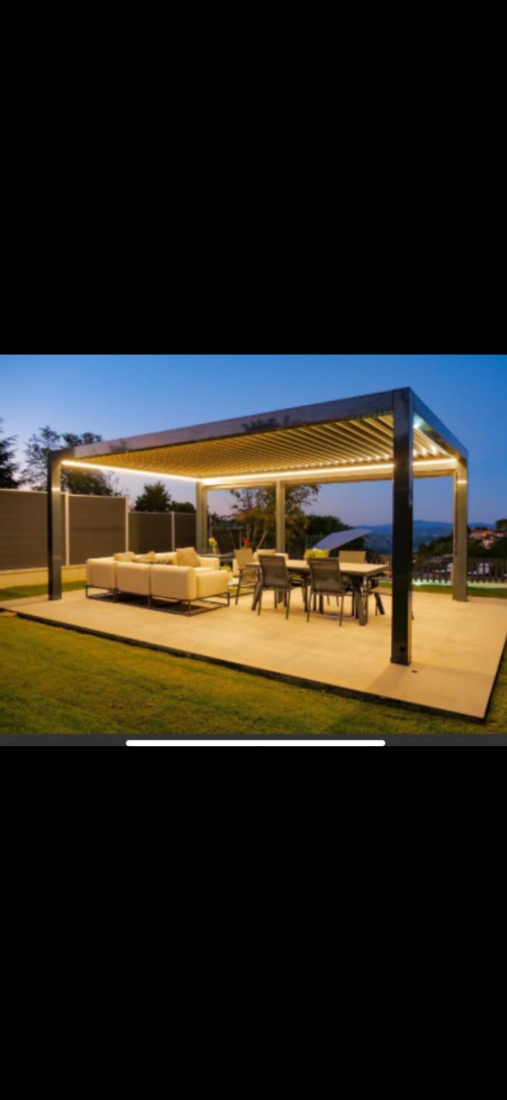 Bioclimatica con illuminazione LED: Pergola bioclimatica con illuminazione LED integrata.